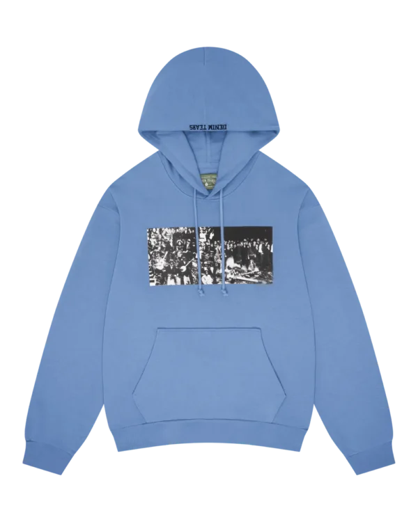 Black Entertainment Hoodie Dusty Blue