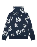 Bstroy Tears Zip Hoodie Blue-1