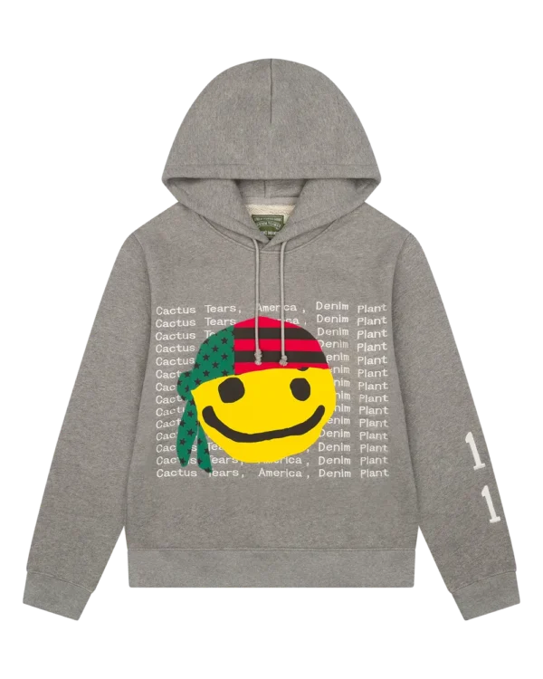 Cactus Tears Hoodie Grey