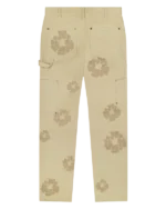 Cotton Wreath Leather Pants1