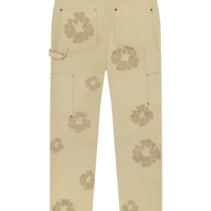 Cotton Wreath Leather Pants1