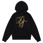 DT Metallic Gold Script Hoodie