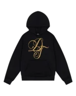 DT Metallic Gold Script Hoodie