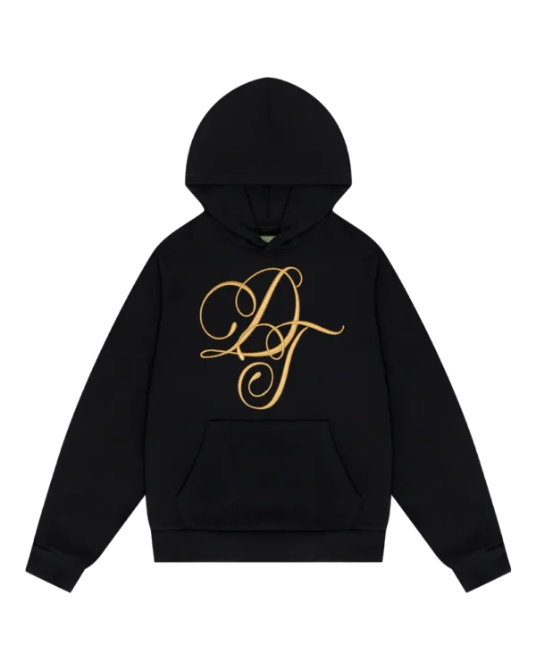 DT Metallic Gold Script Hoodie
