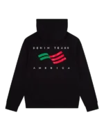 Denim Tears America Sportswear Zip Hoodie Black-1