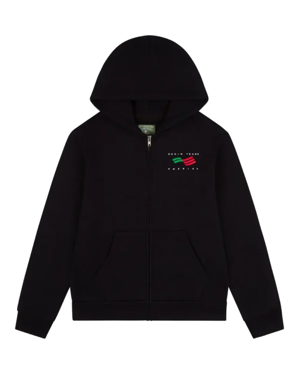 Denim Tears America Sportswear Zip Hoodie Black