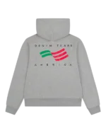 Denim Tears America Sportswear Zip Hoodie Grey-1