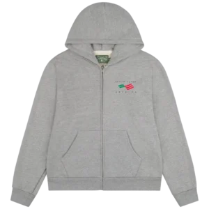 Denim Tears America Sportswear Zip Hoodie Grey