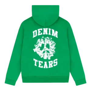 Denim University Zip Hoodie Green-1