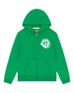 Denim University Zip Hoodie Green