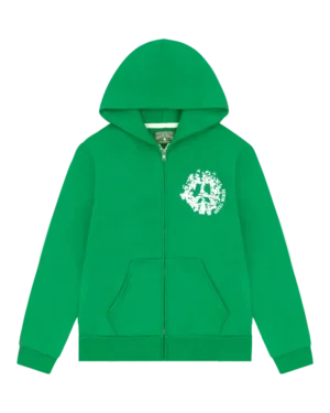 Denim University Zip Hoodie Green