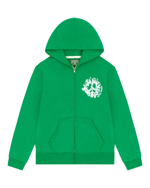 Denim University Zip Hoodie Green
