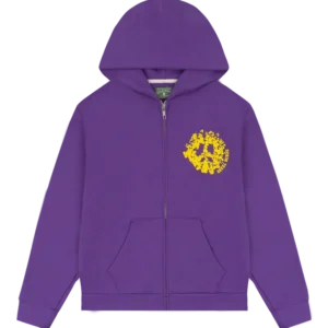 Denim University Zip Hoodie Purple