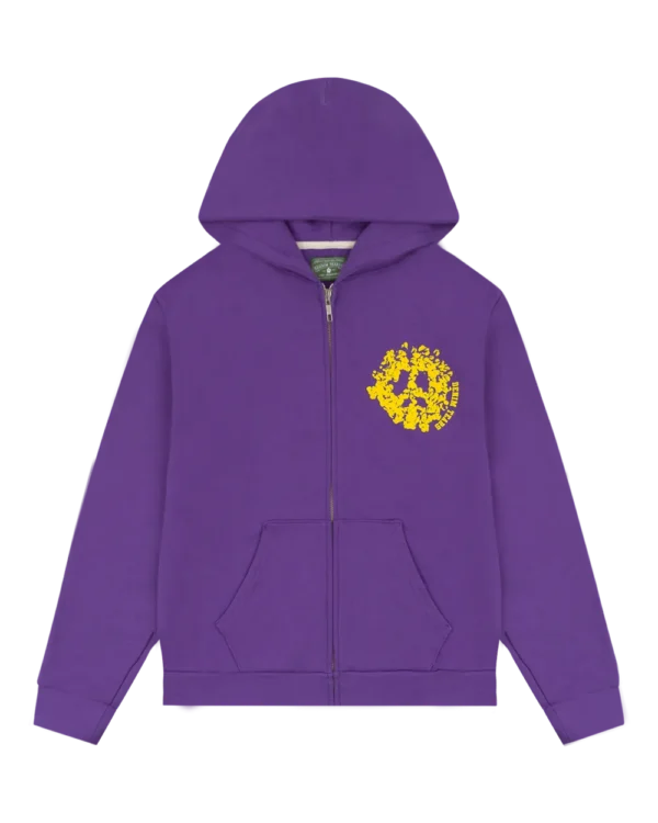 Denim University Zip Hoodie Purple