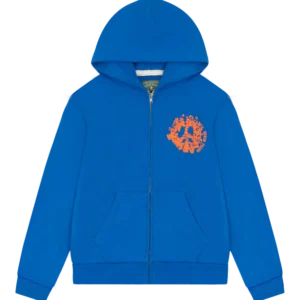 Denim University Zip Hoodie Royal Blue