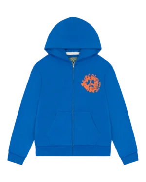 Denim University Zip Hoodie Royal Blue