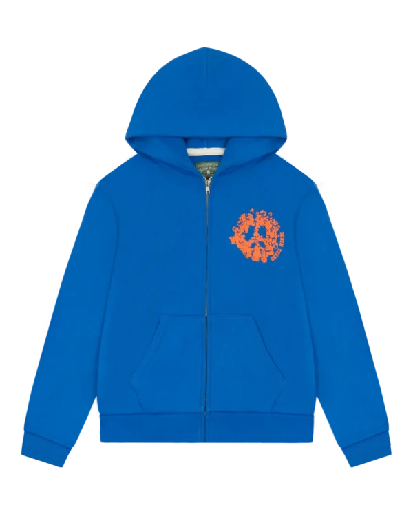 Denim University Zip Hoodie Royal Blue