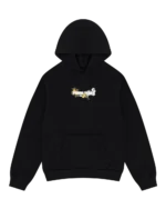 Embroidered Logo Hoodie Black