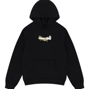 Embroidered Logo Hoodie Black