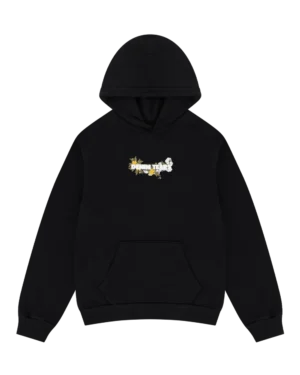 Embroidered Logo Hoodie Black