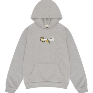 Embroidered Logo Hoodie Grey