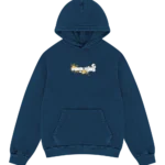 Embroidered Logo Hoodie Navy