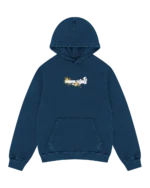 Embroidered Logo Hoodie Navy