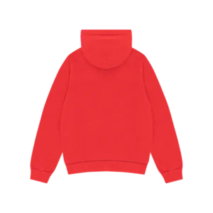 Embroidered Logo Hoodie Red-1
