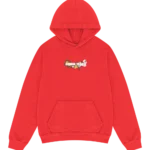 Embroidered Logo Hoodie Red