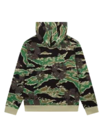 Green Camo Cotton Wreath Zip Hoodie-1