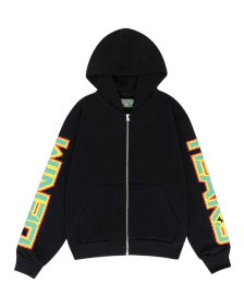 Spring Gardens Zip Hoodie Black