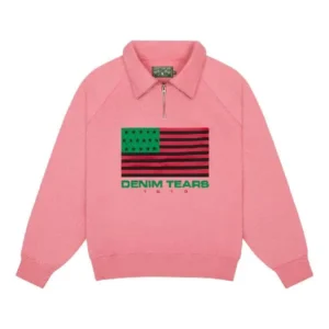denim-tears-african-american-flag-half-zip-pink
