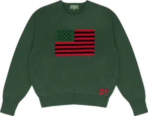 1619 Pan African Flag Sweater Green
