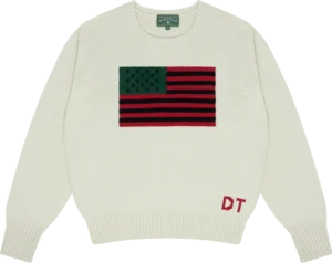 1619 Pan African Flag Sweater Natural