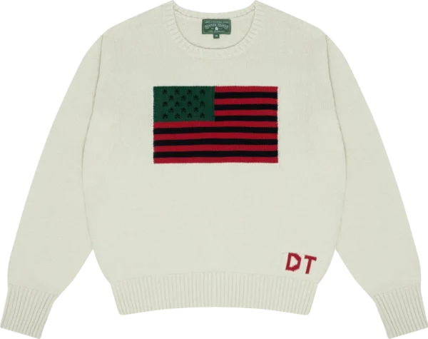 1619 Pan African Flag Sweater Natural