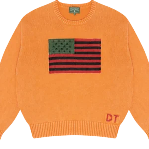 1619 Pan African Flag Sweater Orange