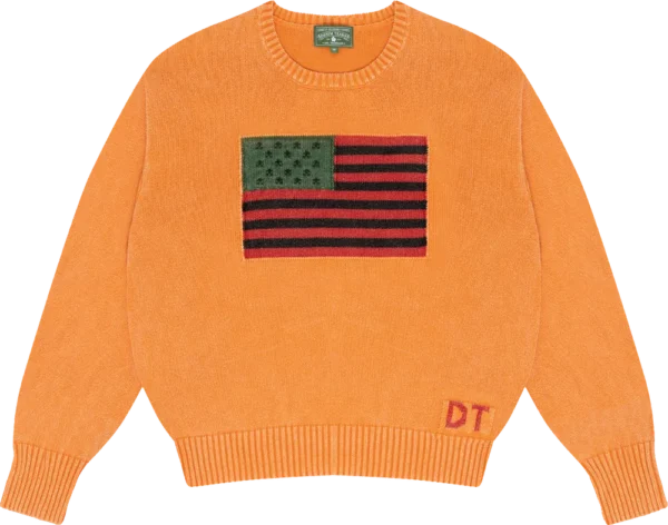 1619 Pan African Flag Sweater Orange