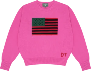 1619 Pan African Flag Sweater Pink