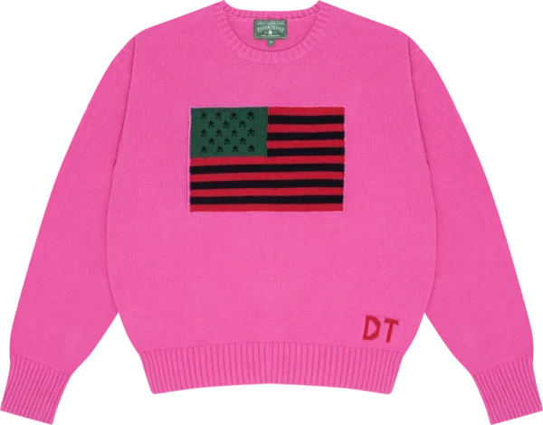 1619 Pan African Flag Sweater Pink