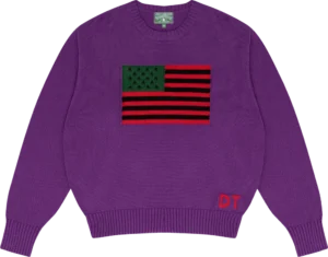 1619 Pan African Flag Sweater Purple