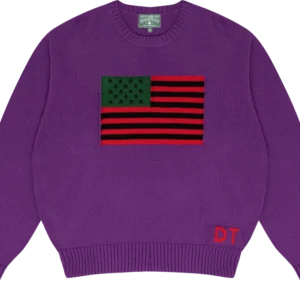 1619 Pan African Flag Sweater Purple