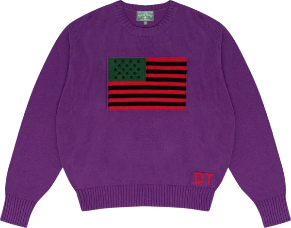 1619 Pan African Flag Sweater Purple
