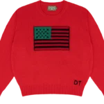 1619 Pan African Flag Sweater Red