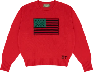 1619 Pan African Flag Sweater Red