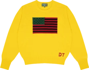 1619 Pan African Flag Sweater Yellow