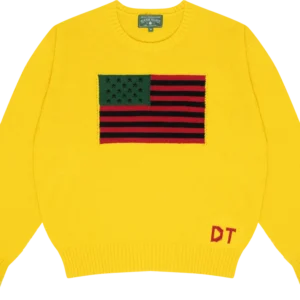 1619 Pan African Flag Sweater Yellow