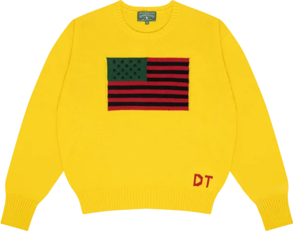 1619 Pan African Flag Sweater Yellow