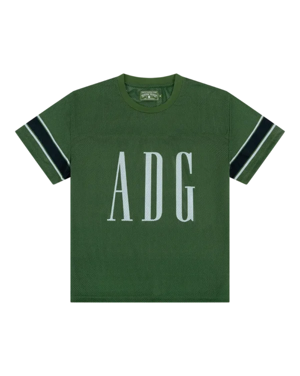 ADG Inc. Mesh Varsity Tee Green