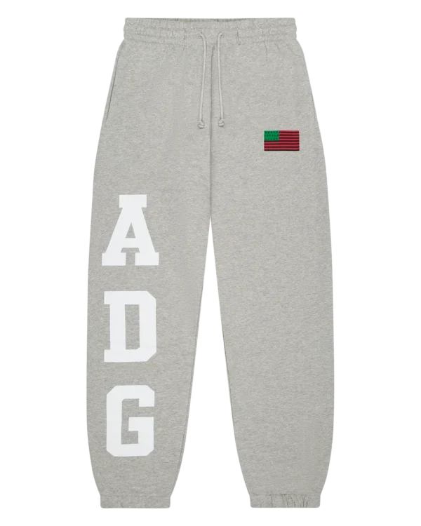 ADG Pan African American Flag Sweatpant Grey