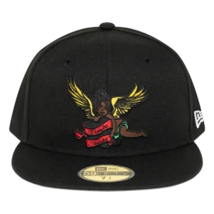 Black Cherub New Era Hat Black